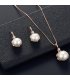 SET488 - Pearl flower Jewellery Set